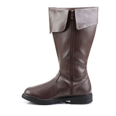 Pirate Captain Side Zipper Knee High Cuffed Round Toe Boots Shoes Pleaser Funtasma CAPTAIN/105