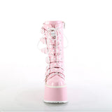 3 1/2" Pf Mid-Calf Boot W/6 Bucklestraps, Metal Side Zip Pleaser Demonia DAM225/BPHG