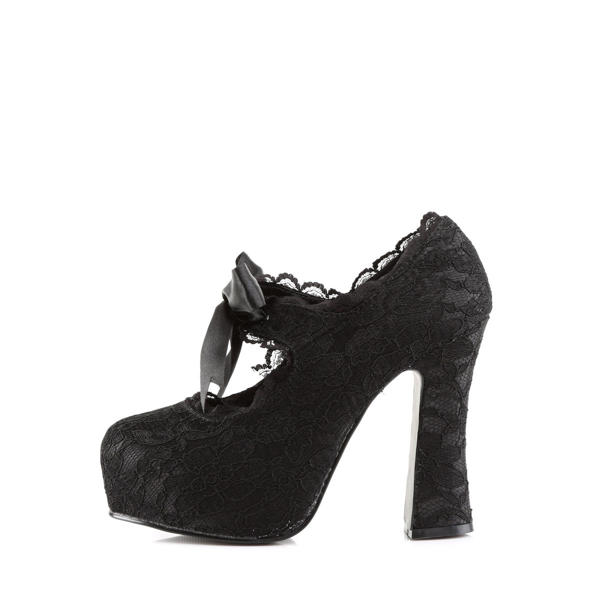 Pleaser Bordello Teeze-06 - Black Pu in Sexy Heels & Platforms - $59.83