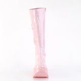 5" Star Cutout Pf Wedge Knee High Boot, Inside Zip Pleaser Demonia DYNAMITE/218