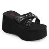 Goth Punk Pyramid Studded Slide Mule Sandals Platform Slippers Shoes Pleaser Demonia FUNN/29