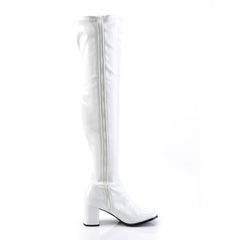Sexy Stretch Thigh High Over The Knee Block Heel Gogo Boots Shoes Pleaser Funtasma GOGO/3000