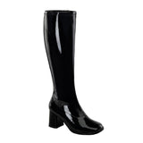 Sexy Block Heel Wide Width Knee High Side Zip Gogo Boots Shoes Pleaser Funtasma GOGO/300WC