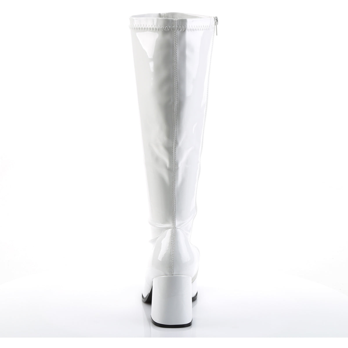Sexy Wide Width Block Heel Full Inner Side Zipper Gogo Boots Shoes Pleaser Funtasma GOGO/300X