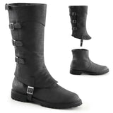 Detachable Knee High Cuff Buckle Strap Low Heel Boots Shoes Pleaser Funtasma GOTHAM/105