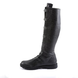 Expandable Shaft Multi Buckle Strap Knee Length Pull On Boots Shoes Pleaser Funtasma GOTHAM/110