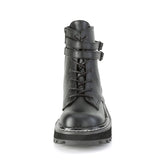 1 1/4" Pf Lace-up Ankle Boot, Side Zip Pleaser Demonia LILITH/152