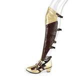 2 1/2" Block Heel Over-the-Knee Boot W/ Hook N'Loop Closure Pleaser Funtasma MAIDEN/8830