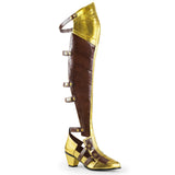 2 1/2" Block Heel Over-the-Knee Boot W/ Hook N'Loop Closure Pleaser Funtasma MAIDEN/8830