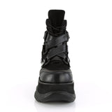 3" PF Lace-Up Ankle Boot w/ Hook N' Loop Straps, Back Zip Pleaser Demonia NEPTUNE/126