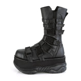 3" PF Mid Calf Boot, Side Zip Pleaser Demonia NEPTUNE/210