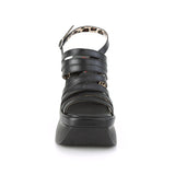 4 1/2" Wedge Platform Strappy Slingback Sandal Pleaser Demonia PACE/33