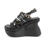 4 1/2" Wedge Platform Strappy Slingback Sandal Pleaser Demonia PACE/33