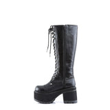 Mid Calf Full Lace Up Inner Zipper Side Platform Combat Boots Shoes Pleaser Demonia RANGER/302