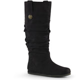 Microfiber Renaissance Pull-On Mid-Calf Boot Pleaser Funtasma REN104/BMF