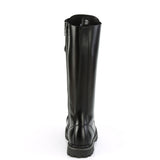 20 Eyelet Unisex Steel Toe Knee Boot, Rubber Sole Pleaser Demonia RIOT/20