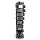 Punk Rock Goth Multi Buckle Strap Side Zip Knee High Boots Shoes Pleaser Demonia REAPER/30