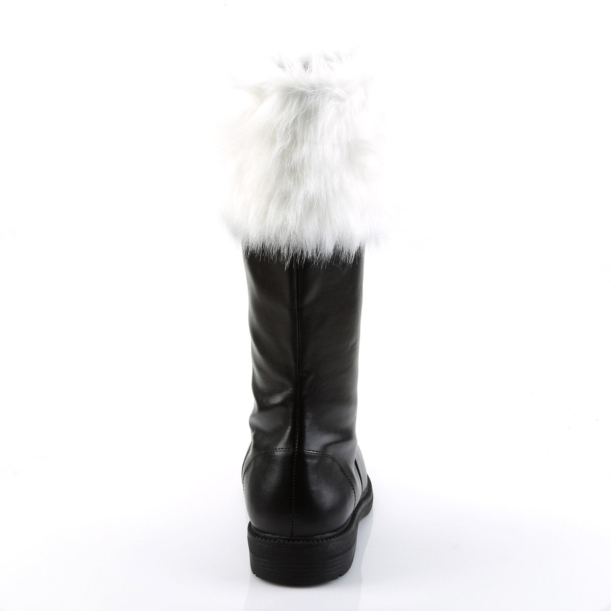 Merry Christmas Mid Calf Fur Trim Cuff Flat Heel Santa Boots Shoes Pleaser Funtasma SANTA/100