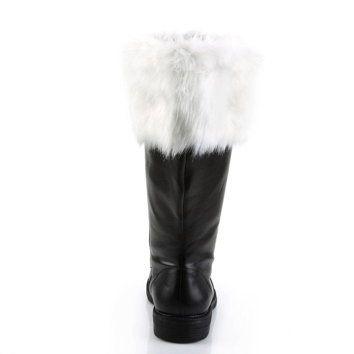 Merry Christmas Mid Calf Fur Trim Wide Cuff Santa Heels Shoes Pleaser Funtasma SANTA/106WC