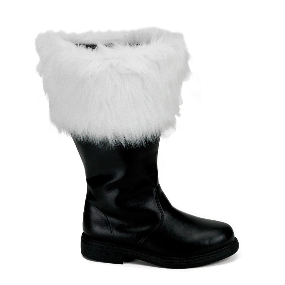 Merry Christmas Mid Calf Fur Trim Wide Cuff Santa Heels Shoes Pleaser Funtasma SANTA/106WC