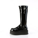 2" Pf Str Knee High Boot, 1/2 Side Zip Pleaser Demonia SLK200/B