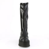 2" PF STR Knee High Boot, 1/2 Side Zip Pleaser Demonia SLACKER/200