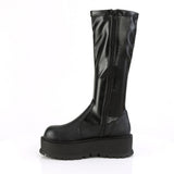 2" PF STR Knee High Boot, 1/2 Side Zip Pleaser Demonia SLACKER/200