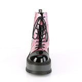 2" PF Lace-Up Ankle Boot Pleaser Demonia SLACKER/88