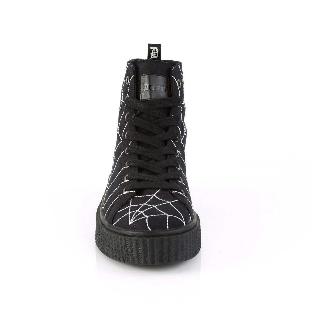 1 1/2"PF Round Toe  Lace-Up Front High Top Creeper Sneaker Pleaser Demonia SNEEKER/250