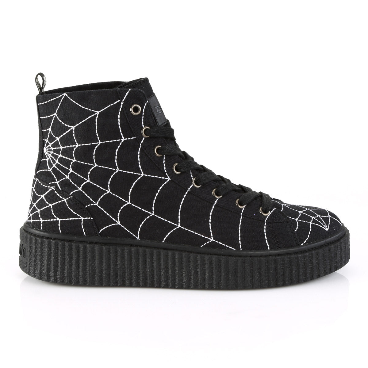 1 1/2"PF Round Toe  Lace-Up Front High Top Creeper Sneaker Pleaser Demonia SNEEKER/250