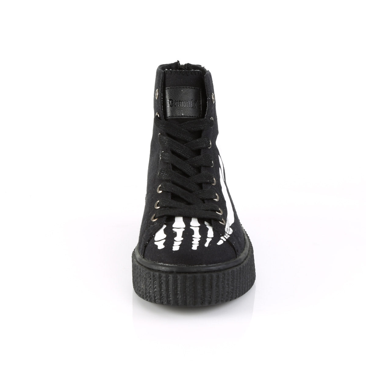 1 1/2"PF Round Toe Lace-Up Front High Top Creeper Sneaker, Pleaser Demonia SNEEKER/252