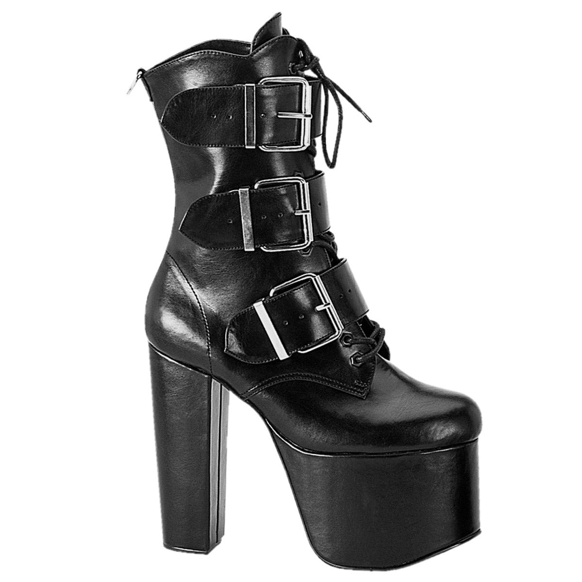 Sexy Buckle Strap Platform High Heel Ankle Booties Lace Boots Shoes Pleaser Demonia TORMENT/703