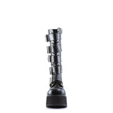 Goth Punk Rock Buckle Strap Knee High Extreme Platform Boots Shoes Pleaser Demonia TRASHVILLE/518