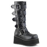 Goth Punk Rock Buckle Strap Knee High Extreme Platform Boots Shoes Pleaser Demonia TRASHVILLE/518