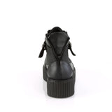 2" PF Oxford Creeper Bootie, Inner & Outer Side Zip Pleaser Demonia V/CREEPER/566