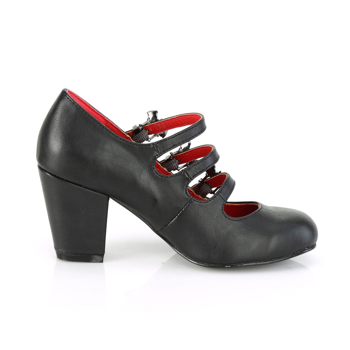 3" Block Heel Round Toe Maryjane Pleaser Demonia VIVIKA/38