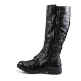 Full Inner Side Zipper Super Hero Strappy Knee High Boots Shoes Pleaser Funtasma WALKER/130