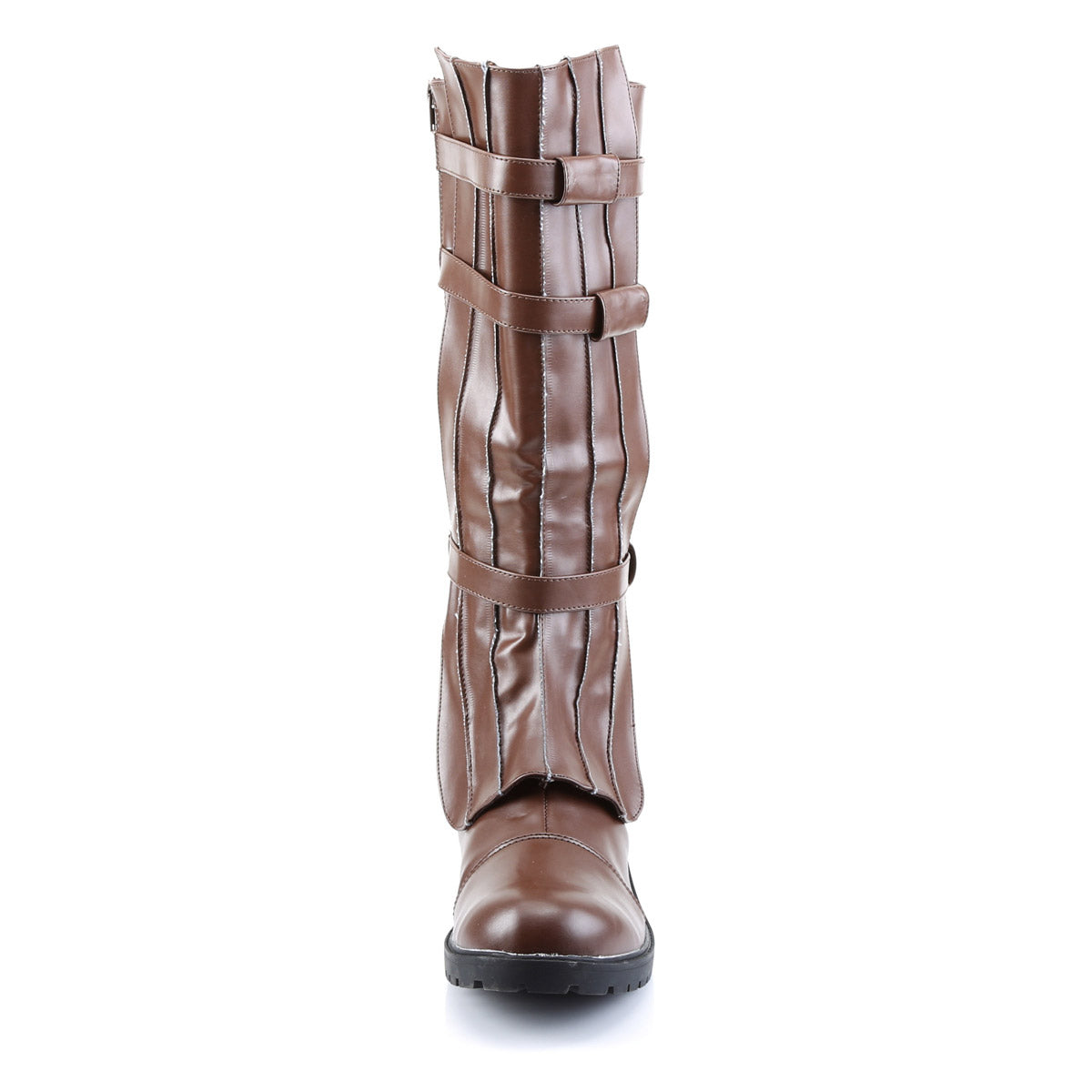 Full Inner Side Zipper Super Hero Strappy Knee High Boots Shoes Pleaser Funtasma WALKER/130