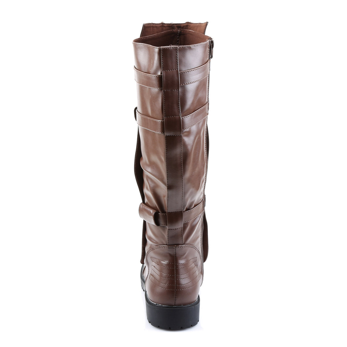 Full Inner Side Zipper Super Hero Strappy Knee High Boots Shoes Pleaser Funtasma WALKER/130