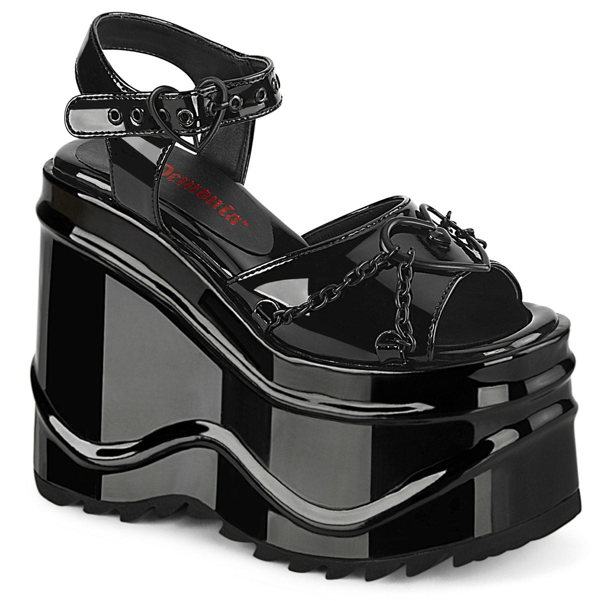 6" Wedge PF Ankle Strap Sandal Pleaser Demonia WAVE/09