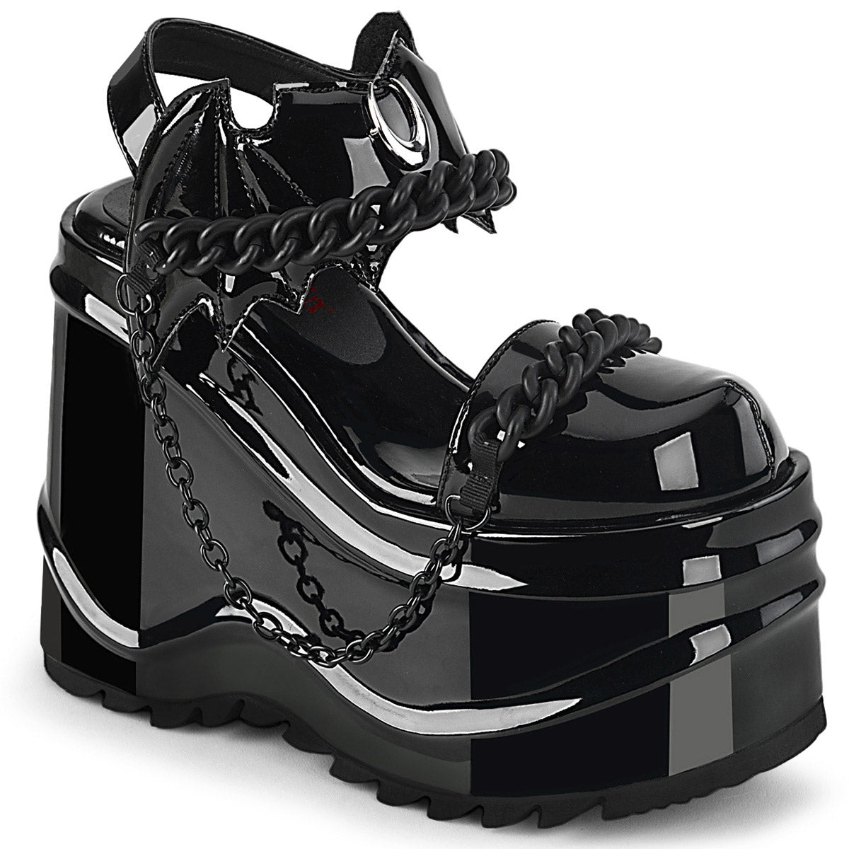 6" Wedge PF Close Toe Ankle Strap Sandal Pleaser Demonia WAVE/20